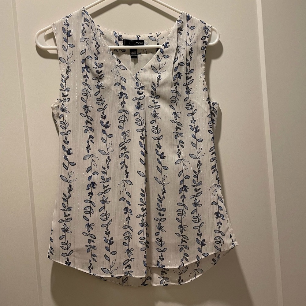 Aqua sleeveless top